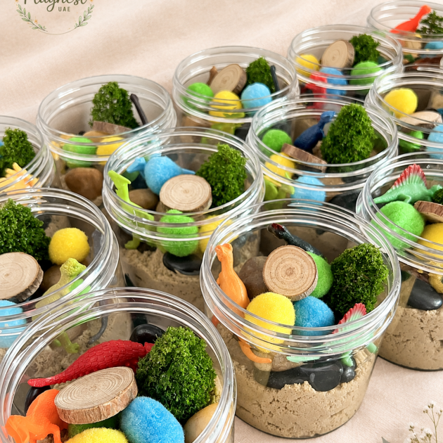 Dinosaur Sensory Jar Party Favor